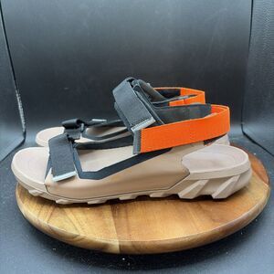 Ecco MX Onshore Mens Size 10.5 Trail Hiking Sandal Black Orange Shoes